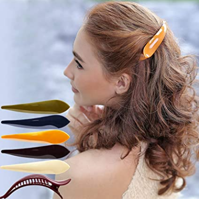 KANEKALON Womens Hair Clip Professional Styling Sectioning Inner Teeth Curve Durable Alligator Duck Bill Strong Secure G CH0003