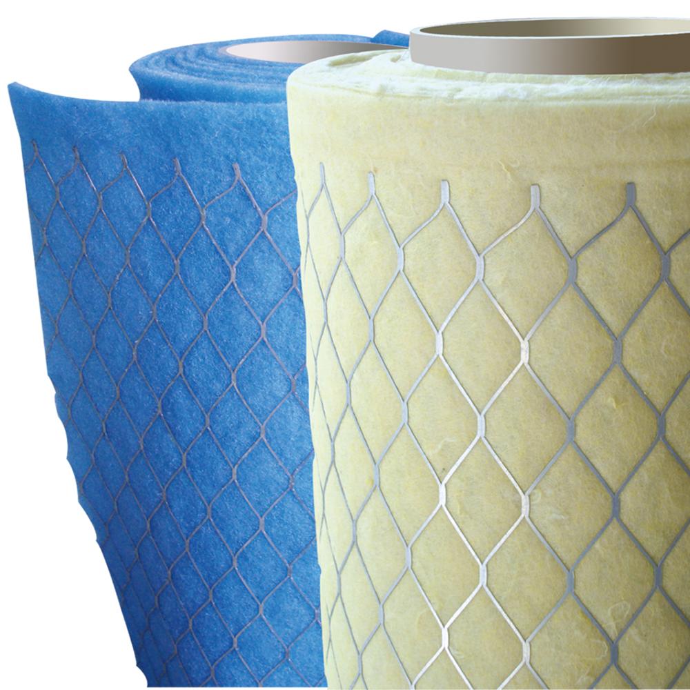 G3, G4 air filter media with wire mesh