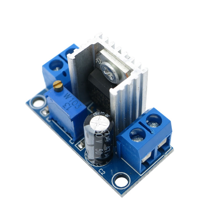 Okystar LM317 Регулируемое напряжение линейного регулятора питания DC-DC понижающий преобразователь понижающий модуль