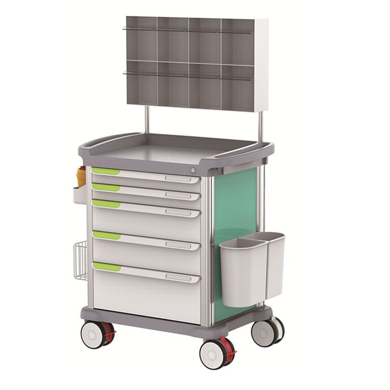 OEM factory fast delivery emergency medical cart hospital funiture anesthesia trolley