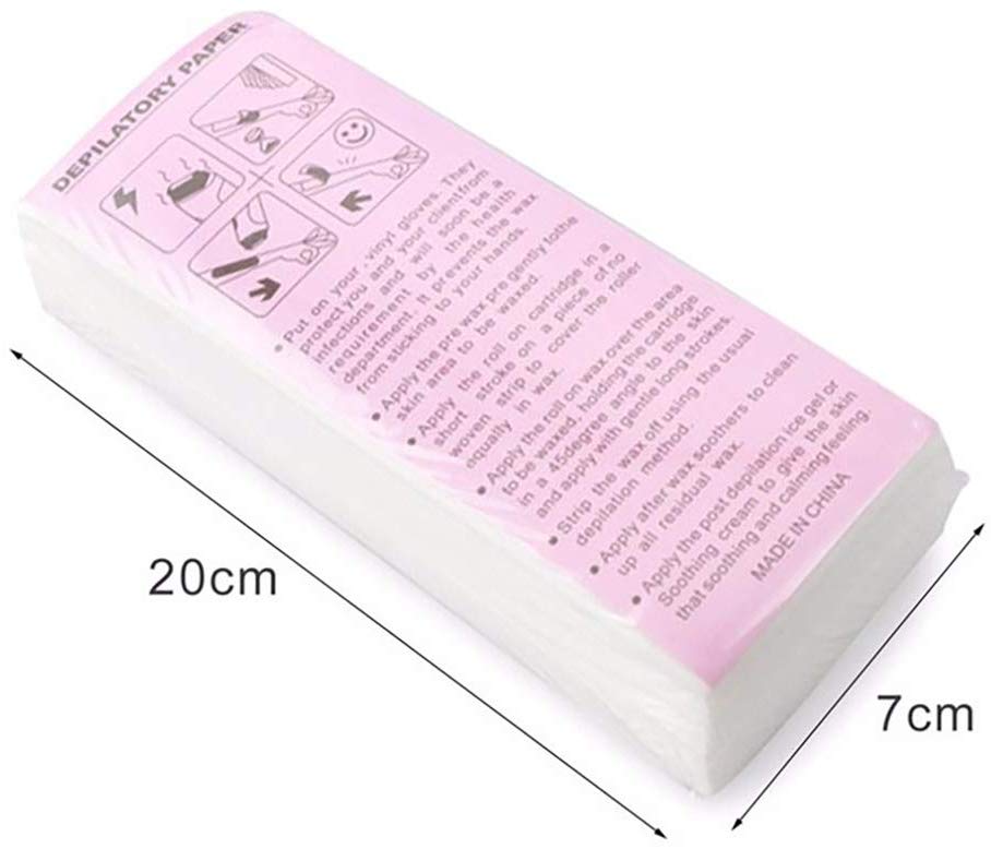 Factory Direct depilatory 100pcs per bag Non woven Hair Removal Wax Strips For Body free sample hair removal wax strips