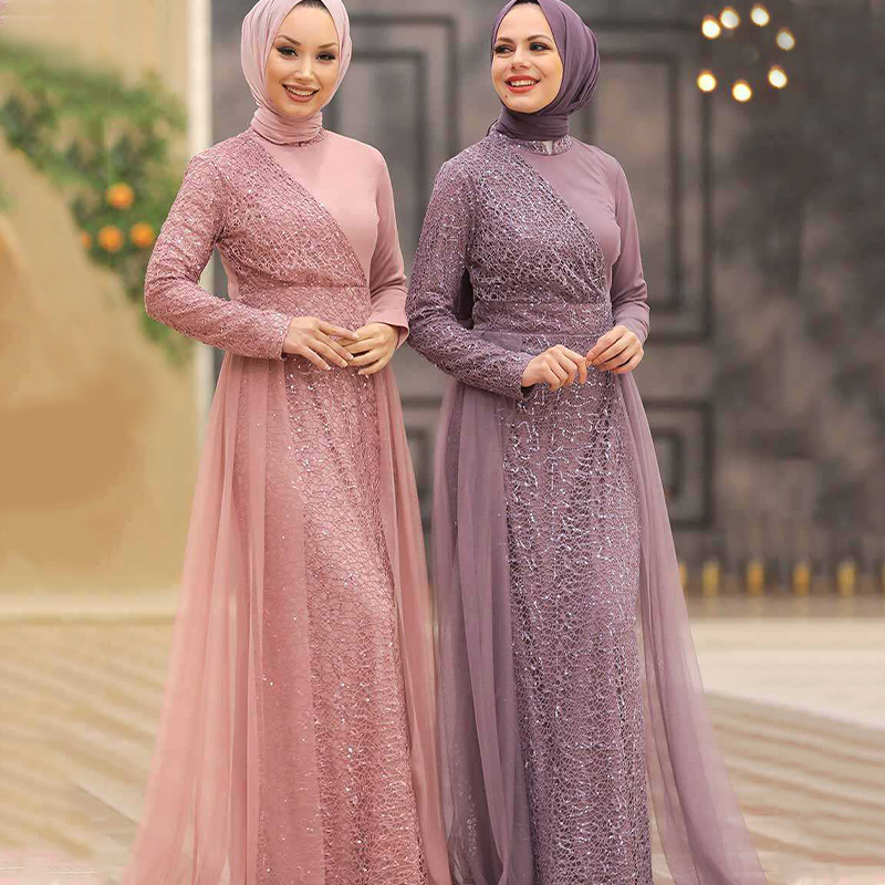 Abaya мусульманские платья Дубай Макси элегантные женские платья длинное платье мусульманская одежда