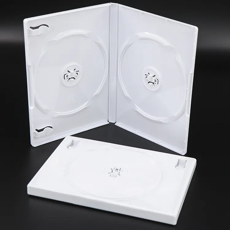 Double Disc M Lock Bluray Case Movie Music Video Radio Storage Durable Plastic CD/DVD Box