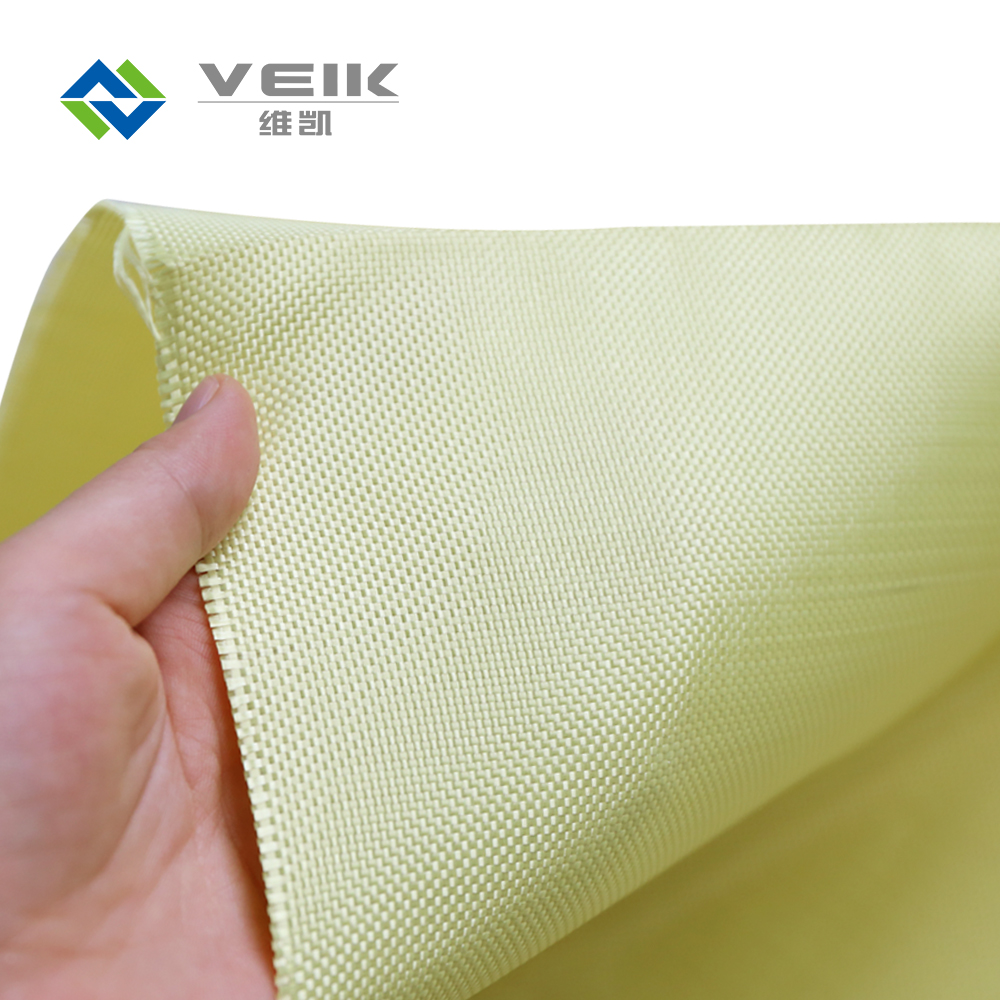 Practical woven aramid fabric for making bulletproof vest