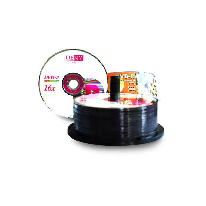 Hot Sale Blank Discs a Grade DVD with 4 7GB 16X DVD  OEM Wrap Layer Style Time Packing Pcs Running Color Material Raw