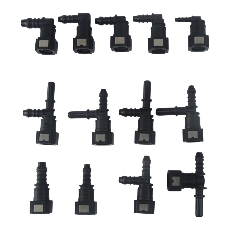7.89mm Auto Car Fuel Line Hose Coupler Quick Release Connect Connector With ID 3mm To 10mm Fit For All Car Truck Styling