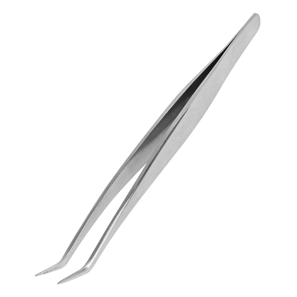 Personalized Eyelashes Tools Lashes Tweezers Strong Durable Semi Curved mink eyelash extension tweezers
