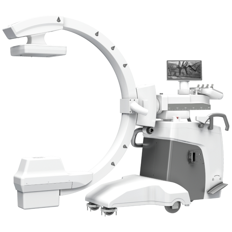 Mobile flat panel detector c arm