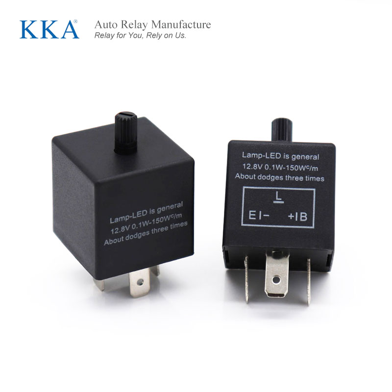 KKA-CF13-KT/CF14-KT LED Adjustable Flasher 12V 20amp for Auto Turn Signal  Automotive Relay