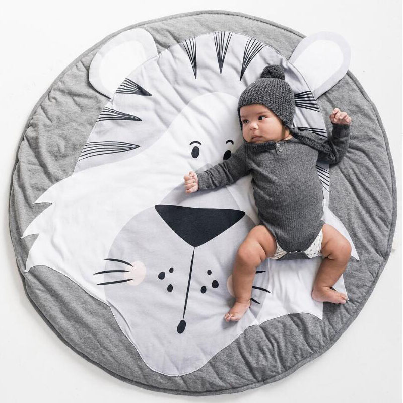 Foldable & Reversable carpet Game Mat Creeping Crawling Mat Floor Play Mat Cartoon baby Rugs for sleeping bed Kids Room Decor