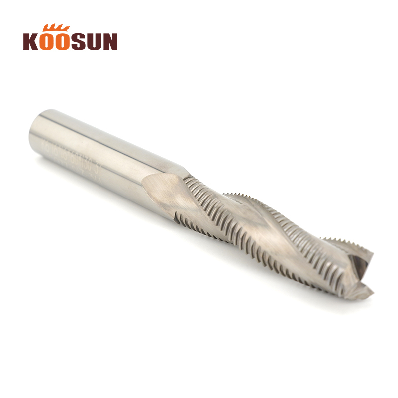 KOOSUN 3 Flute Eva Sheet Roughing End Mill Woodworking Door Lock Hole Drill Carbide Router Bits for Wood Trimming Processing