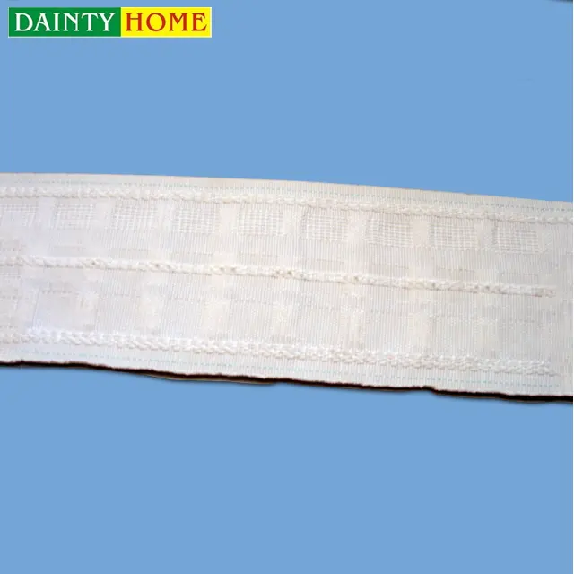 New Arrival Custom Shrink Belt Wave White Curtain Tapes And Accessories Polyester In China