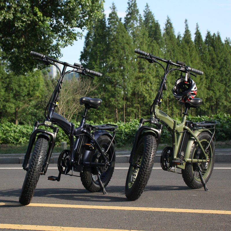 China Fat Tire Folding E Bike 1000w Cycle Foldable City Electric Bicycle snow beach Bike For Adult