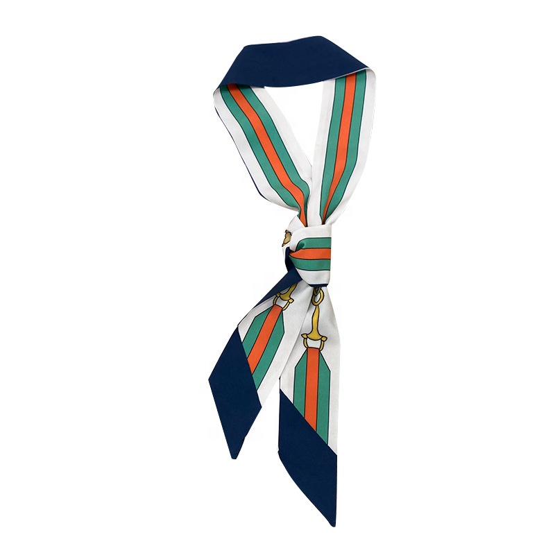 wholesale Retro French thin narrow long scarf hair band female ins elegant tie head rope tie hair ribbon tie bag