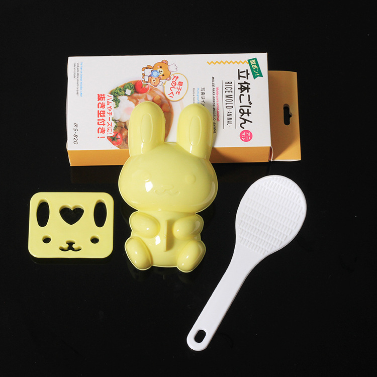 Rabbit rice ball mold cute baby rice DIY modeling cartoon rice ball sushi cuisine mold