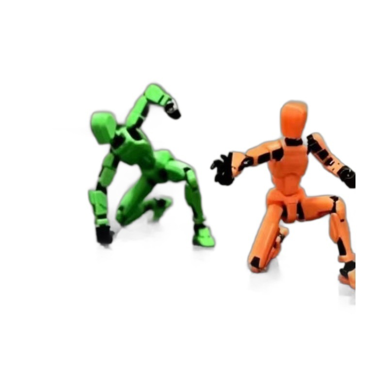 Handmade DIY 3D Printing Plastic Figure Toy 13 Joint Lucky Movable Person Decompression Gift for Kids