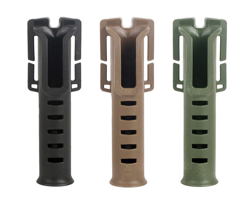 Black portable Waist Belt Fishing Rod Holder Portable Pole inserter Fish Rod for Outdoor Fishing Rod Inserting Device