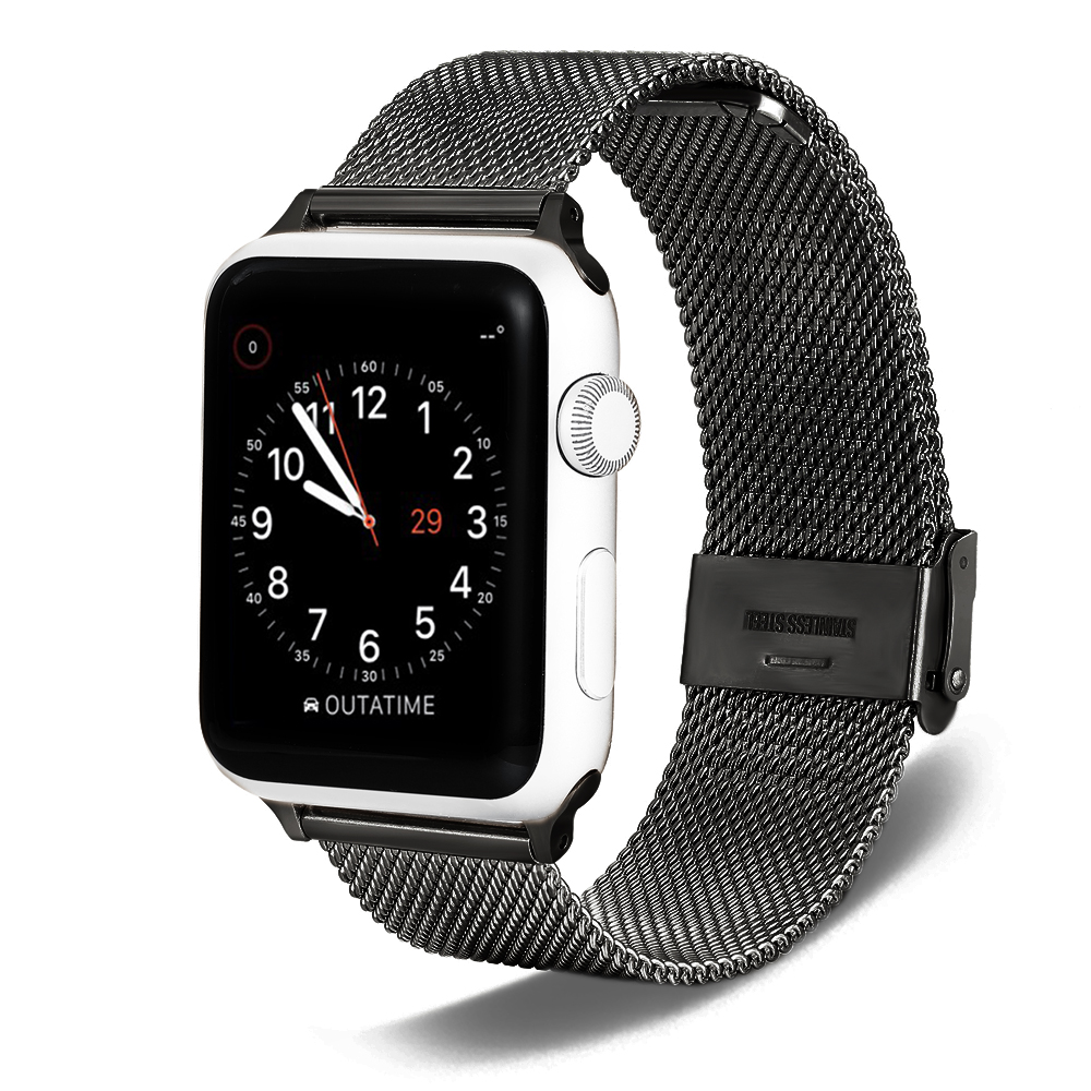 Миланская Нержавеющая сталь ремешок для часов Apple watch серии 1/2/3 42 мм 38 мм браслет ремешок для iwatch 4 5 40 мм 44 мм