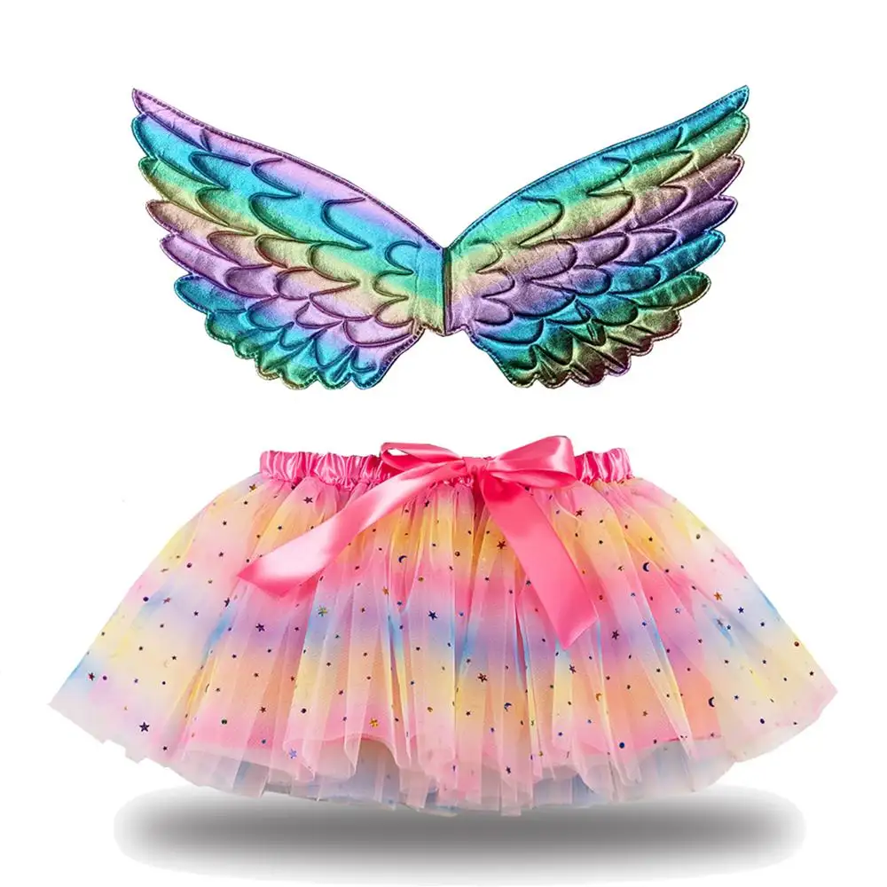 coldker 2020 Hot sale baby girl clothing set kids tutu skirt for spring and summer