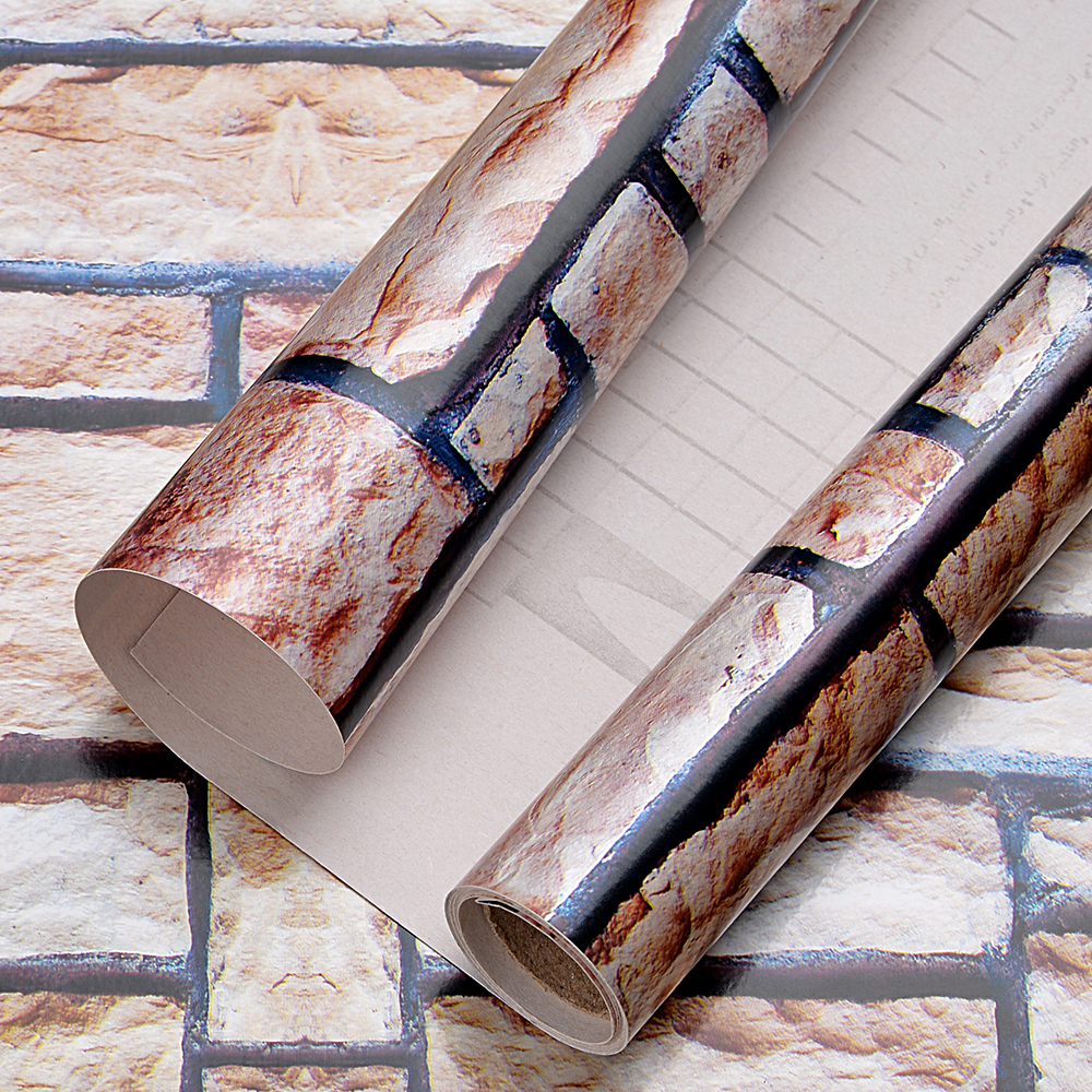 Brick grain design Factory Sales Home decor plain wall paper 3d wallpaper peel off stickers paper