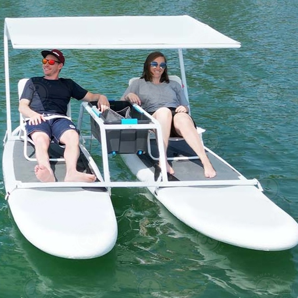 Luxurious Portable Durable Leisure And Fishing Two Person Watercraft Inflatable Catamaran Boat
