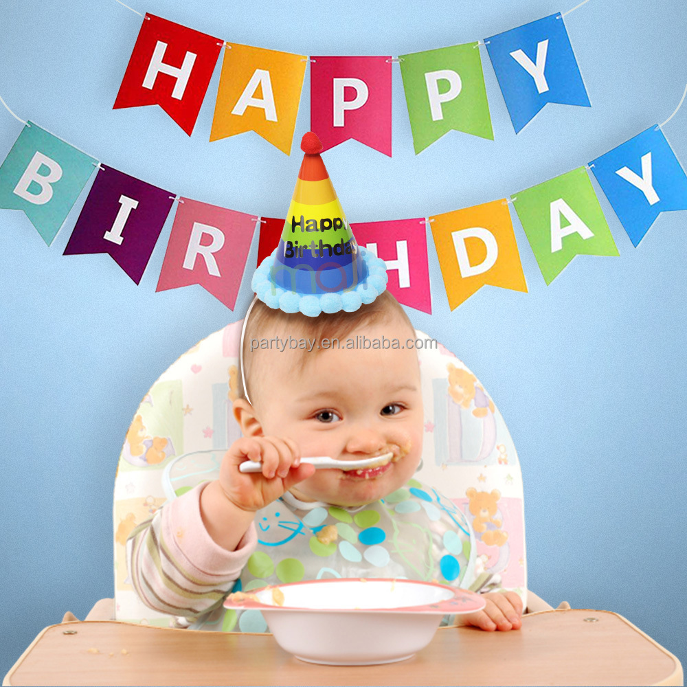 Cute Baby Boys Girls 1st Birthday Hat Party Hats Christmas Baby Birthday Hat