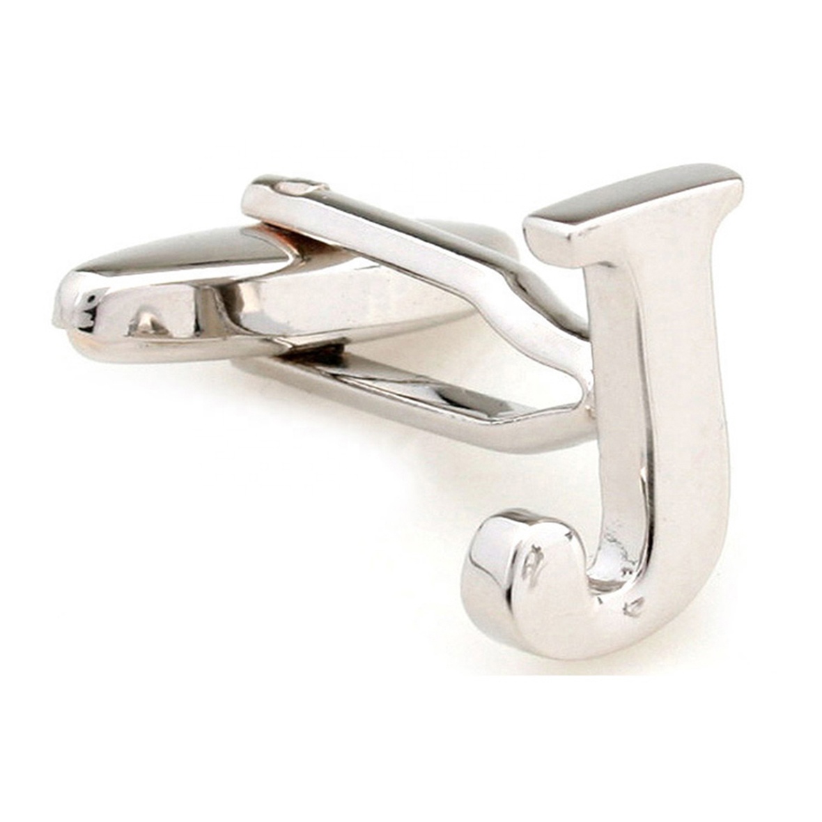 HIBOS mens cufflinks sale metal blank handmade silver letter cufflinks