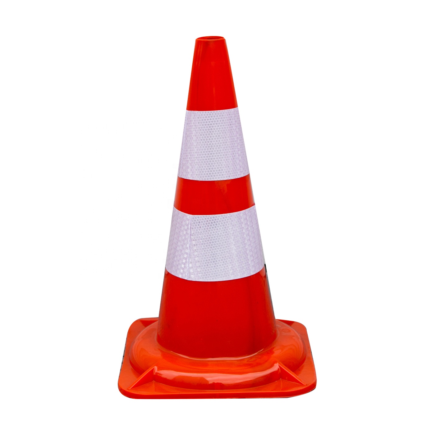 50cm Flexible PVC Road Safety Cone Highways Traffic Cones