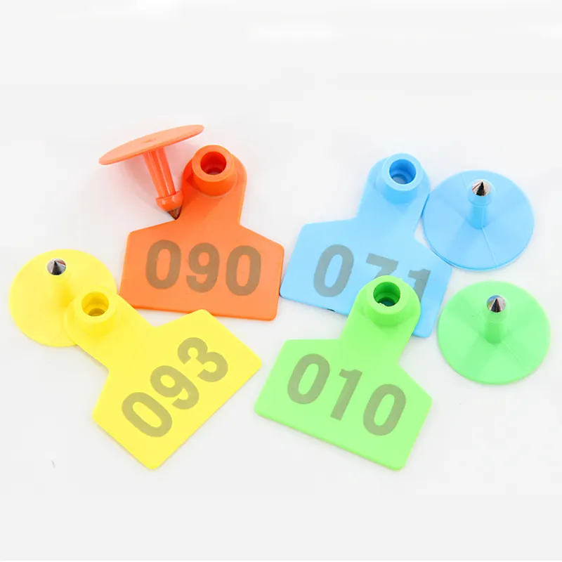 Good Quality Factory Directly Colourful Animal Plastic Ear Tag For Pig Tracking