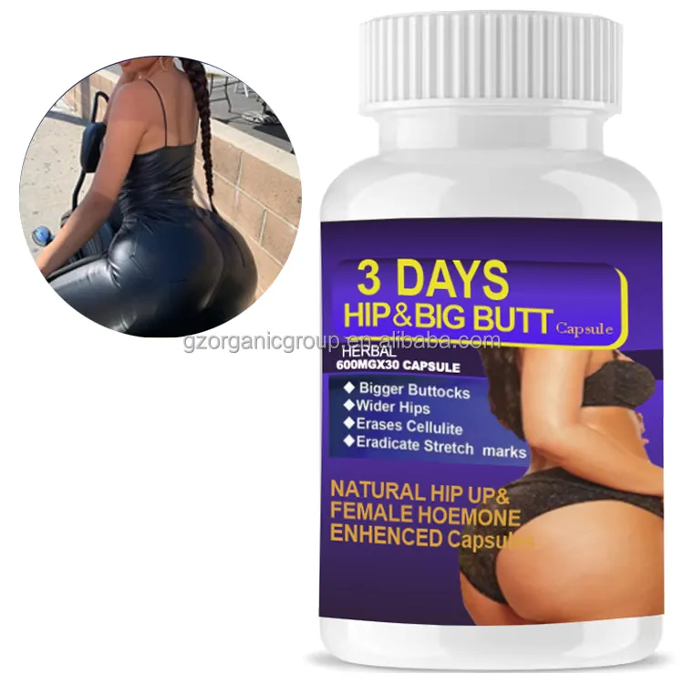 Best selling Black Maca Pills For Butt Hips enhancement Butt Enlargement Products Butt capsule