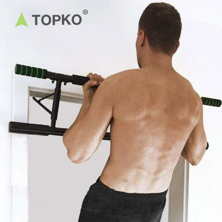 TOPKO Упражнение двери настенное крепление выдвижной бар горячая Распродажа дома Черный Шанхай долговечный Пользовательский логотип доступен принять 100 шт