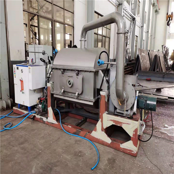 Small rotary drum drier for coconut seed rice grain