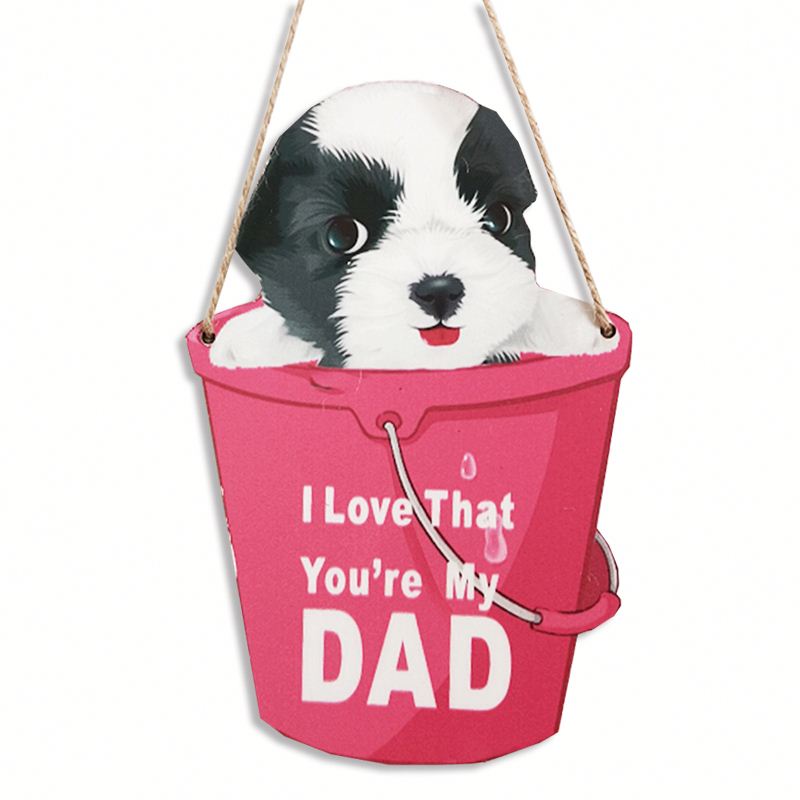 Bespoke novel wooden pet sign boards dog wall plaque