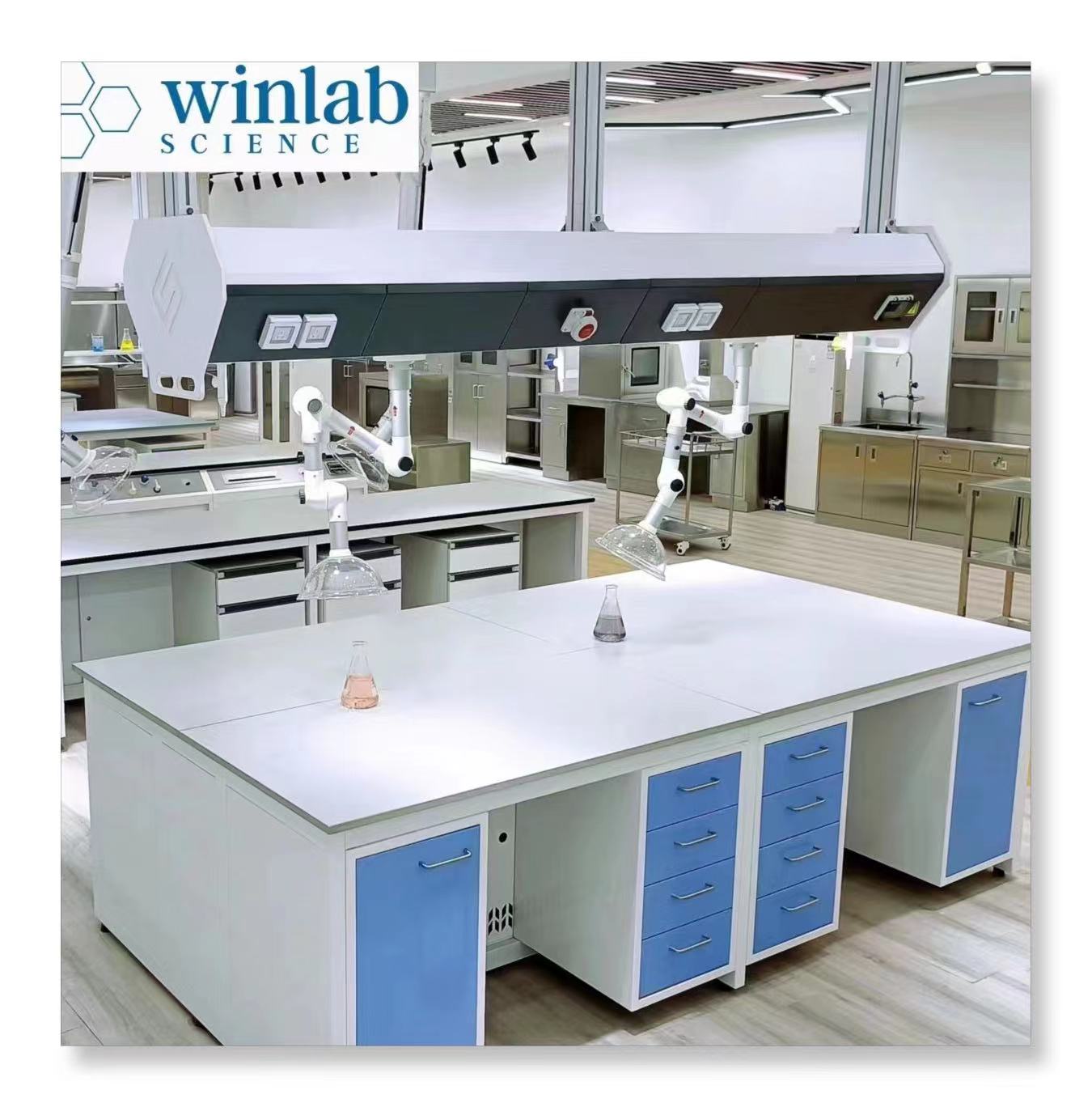 Modular Laboratory Furniture Chemistry Lab Table Island Bench Modern Used School Furniture School Lab Furniture 3 Years ISO9001