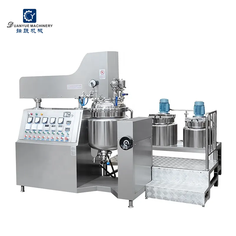 Chemical Mixing Equipment Lotion Face Cream Making Machine Cosmetic Vacuum Emulsifying Mixer