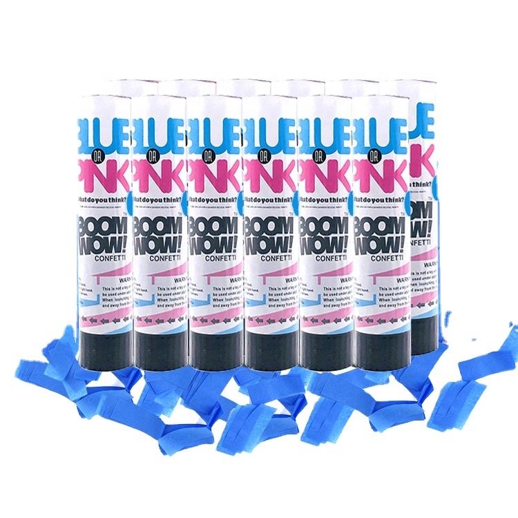Green cannon smoke confetti stick gender reveal powder popcorn
