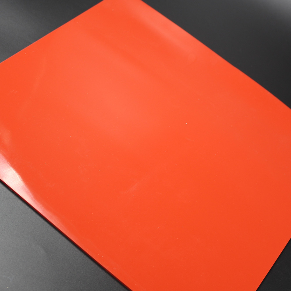 Red Sheet Heat Resistant Silicone Rubber Insulating Pad 3*153*153mm