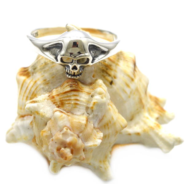 Fashion 925 Sterling Silver Gothic Skull Rings for Men Jewelry Punk Biker Band Vintage Skeleton Men Ring