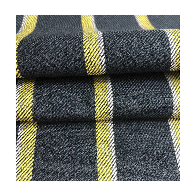 high quality check woven fabric124*98 360GSM yarn dyed tr fabric suiting for clothing material
