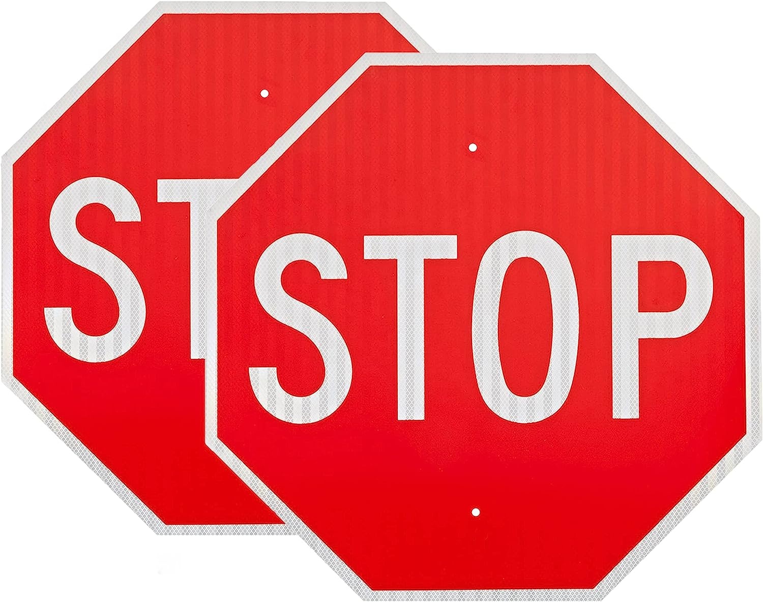 Stop Sign 30'' Inch Aluminum Engineer Grade Rust Free Metal Reflective Road Sign UV Coated for Traffic Control & Safety