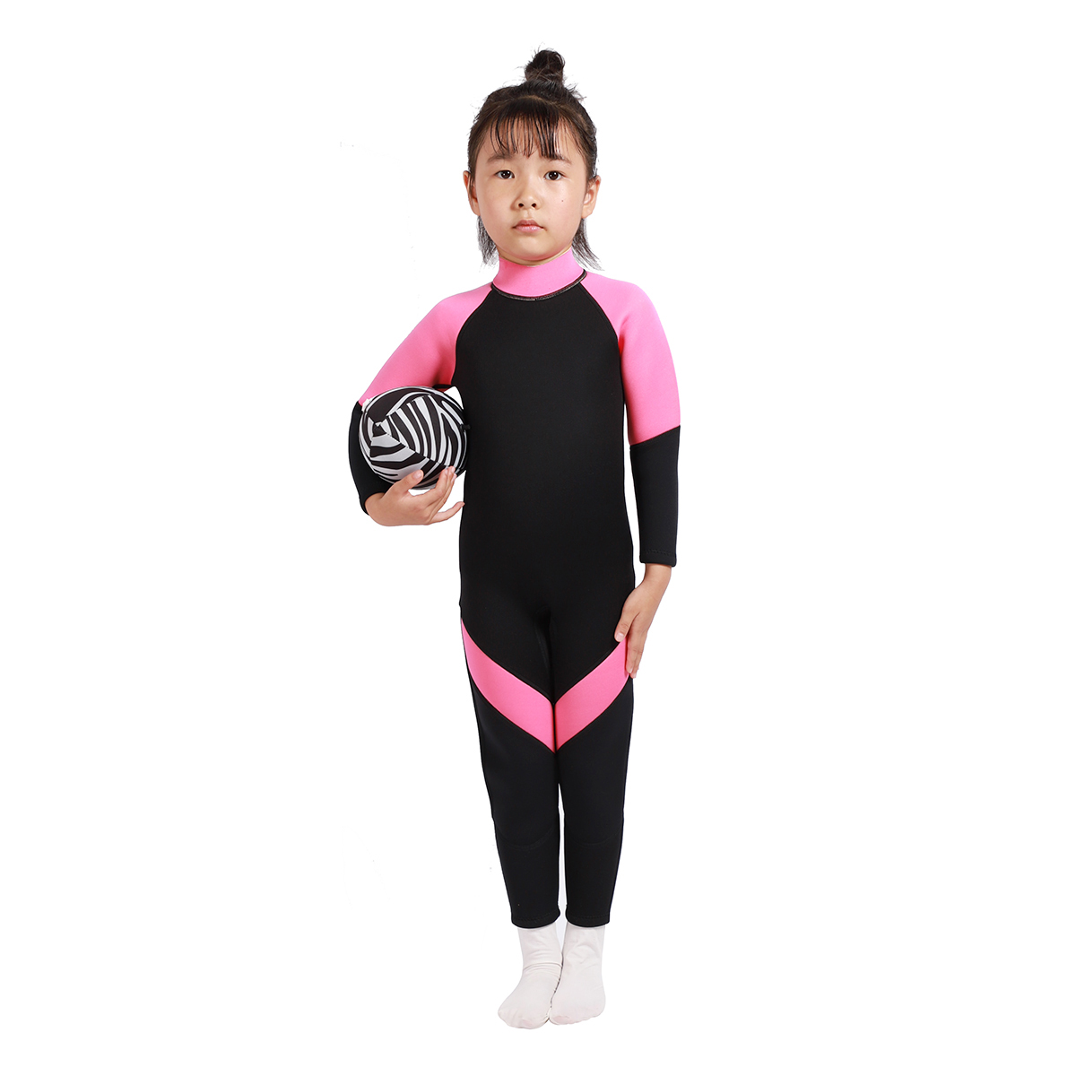 2.5mm Neoprene Thermal Swimsuit, Full Wetsuit for Girls Boys and Toddler, Long Sleeve Kids Wet Suits for Swimming