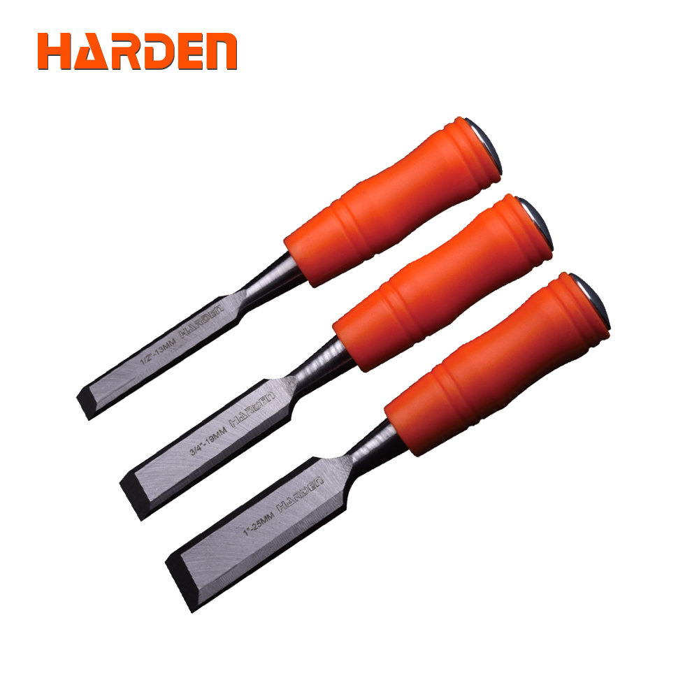 Harden 3 шт. круглая ручка Хорошее качество Набор долото для резки по дереву долото для работы по дереву