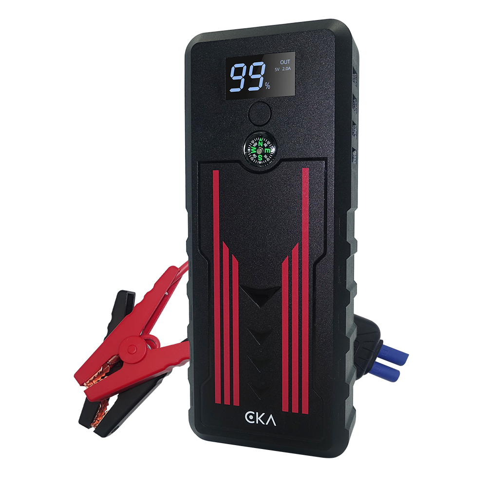 13650 мАч автомобильное пусковое устройство, 4 * USB Type-C с ЖК-экраном, быстрая зарядка USB, 12V Авто Аккумулятор Booster & Car Power bank