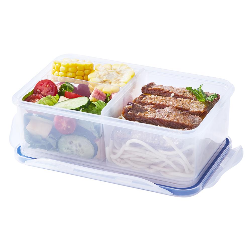 EASYLOCK 48 шт/коробка 1150 мл/38,9 oz 3-купе стекируемые герметичный закрывающийся пластиковый контейнер для пищевых продуктов