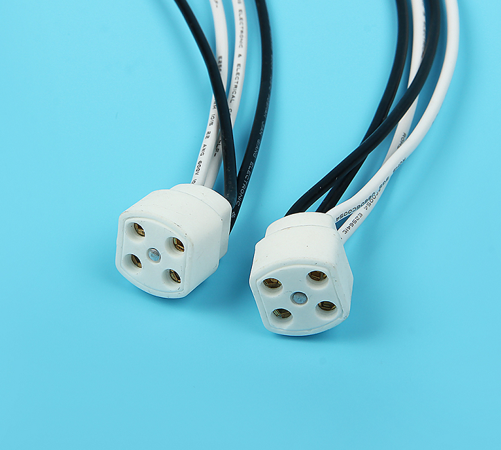G10q ceramic socket single end 4pin lamp connector ultraviolet lights 254nm 185nm uvc lamp holder