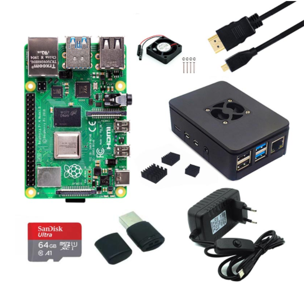 Официальный Raspberry Pi 4 Модель B оперативная память 1 ГБ/2 ГБ/4 ГБ/8 ГБ макетная плата, набор, оригинал