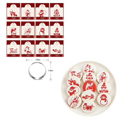 factory bakery equipment xmas holiday house cookie cutter set 3d