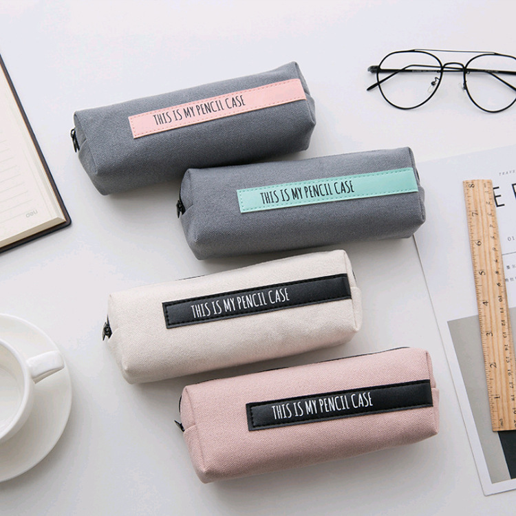 Красочные пенал для школы письмо PencilCase сетки Карандаш сумка маленькая ручка Box школьные принадлежности канцелярские подарки