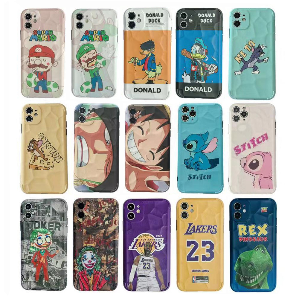 Известный роскошный брендовый логотип IMD Текстурированный чехол для iPhone 12 11 Mini Pro Max