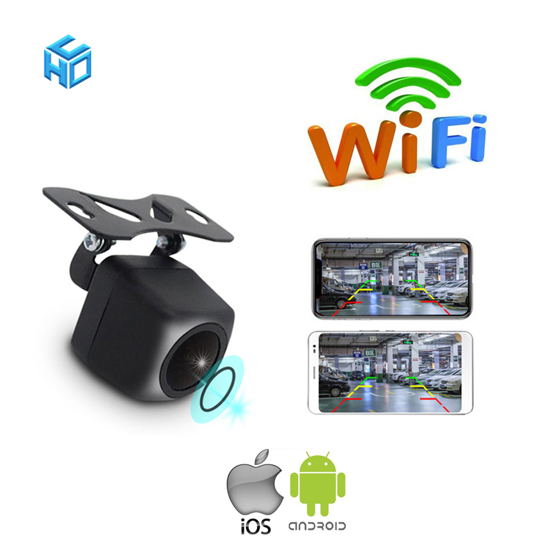 Автомобильная парковочная система заднего вида с водонепроницаемой Wi-Fi камерой